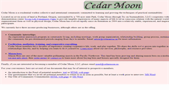 Desktop Screenshot of cedarmoon.us